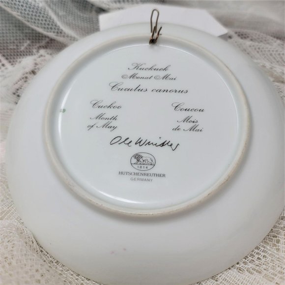 Hutschenreuther collector's plate Bird May Cuckoo - Picture 4 of 6